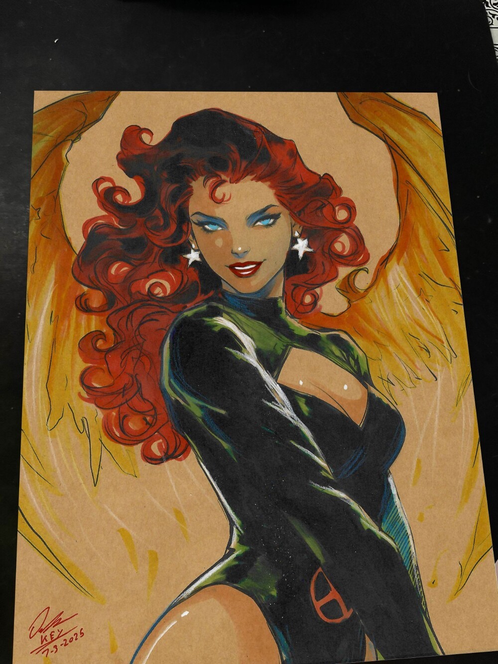 Jean Grey Art Print Signed 8.5x11 | Art by Keyeske